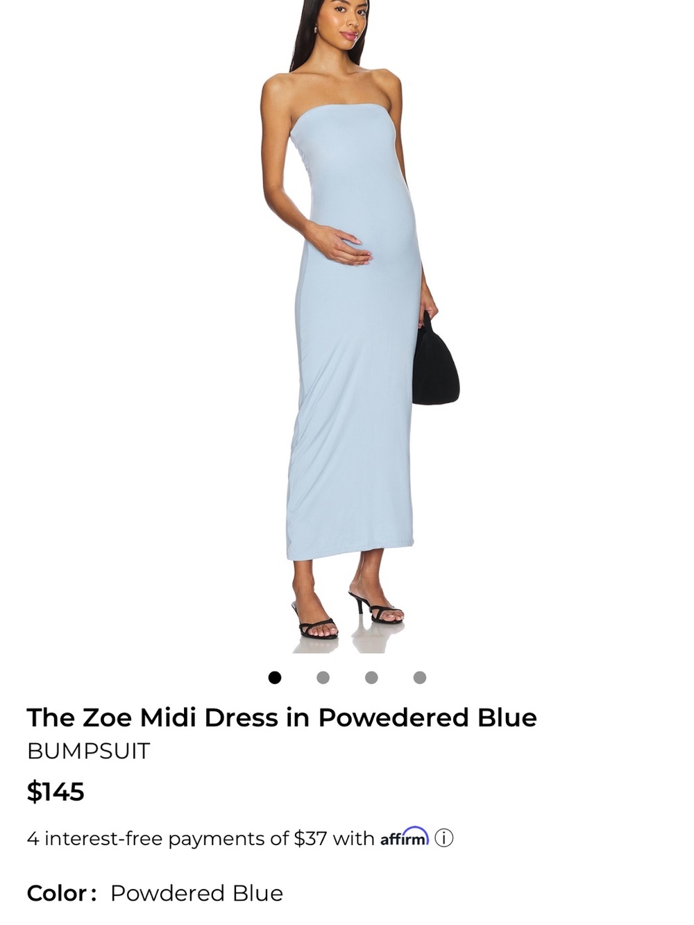 Bumpsuit Zoe Midi Dress in Powdered Blue